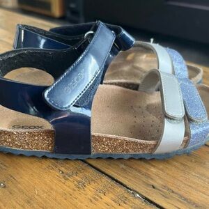 Geox Kids' Blue and Gray Sandals